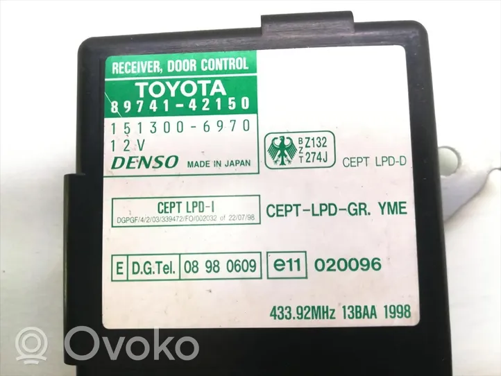 Toyota RAV 4 (XA20) Avaimettoman käytön ohjainlaite/moduuli 89741-42150