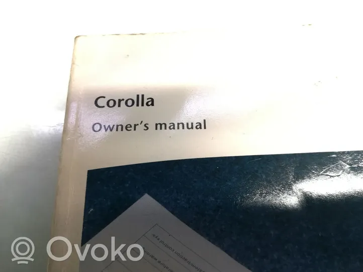 Toyota Corolla E120 E130 Książka serwisowa 