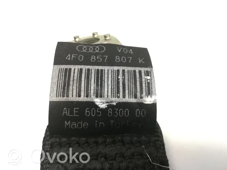 Audi A6 S6 C6 4F Pas bezpieczeństwa fotela tylnego 4F0857807K