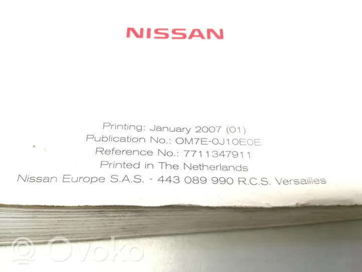 Nissan Qashqai Omistajan huoltokirja 