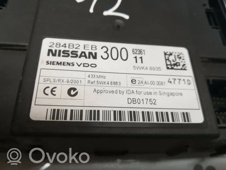 Nissan Navara Sterownik / Moduł komfortu 284B2-EB300