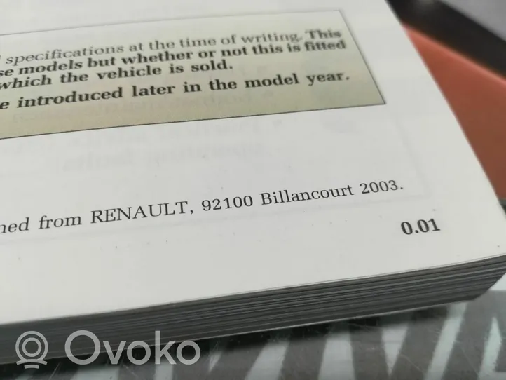 Renault Megane II Książka serwisowa 
