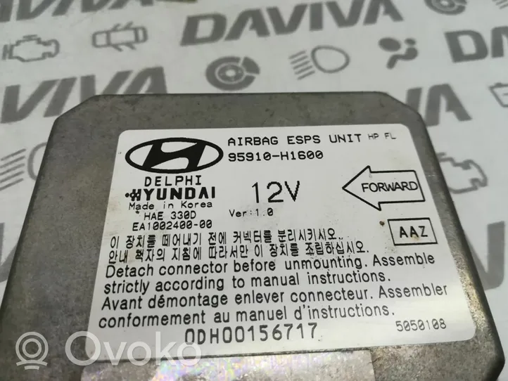 Hyundai Terracan Sterownik / Moduł Airbag 95910H1600