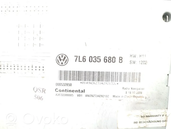Volkswagen Touareg I Unité principale radio / CD / DVD / GPS 7L6035680B