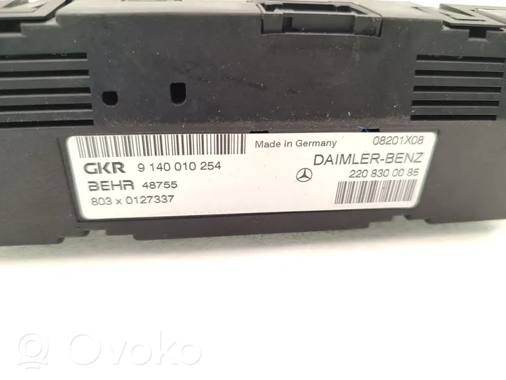 Mercedes-Benz CL C215 Auxiliary heating control unit/module 2208300085