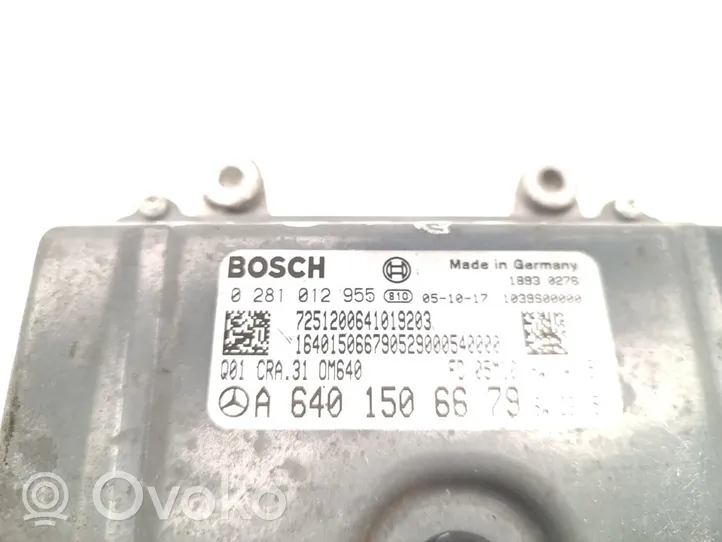 Mercedes-Benz A W169 Calculateur moteur ECU A6401506679