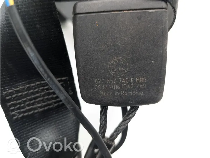 Skoda Fabia Mk3 (NJ) Pas bezpieczeństwa trzeciego rzędu 6V0857740F