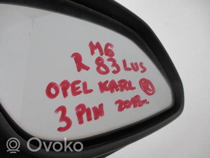 Opel Karl Elektryczne lusterko boczne drzwi przednich 