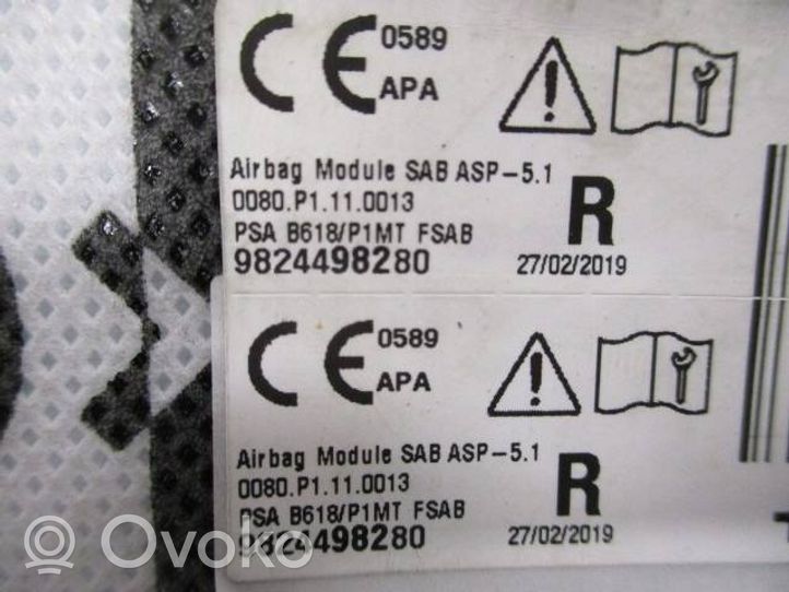 Citroen C3 Aircross Airbag sedile 9824498280