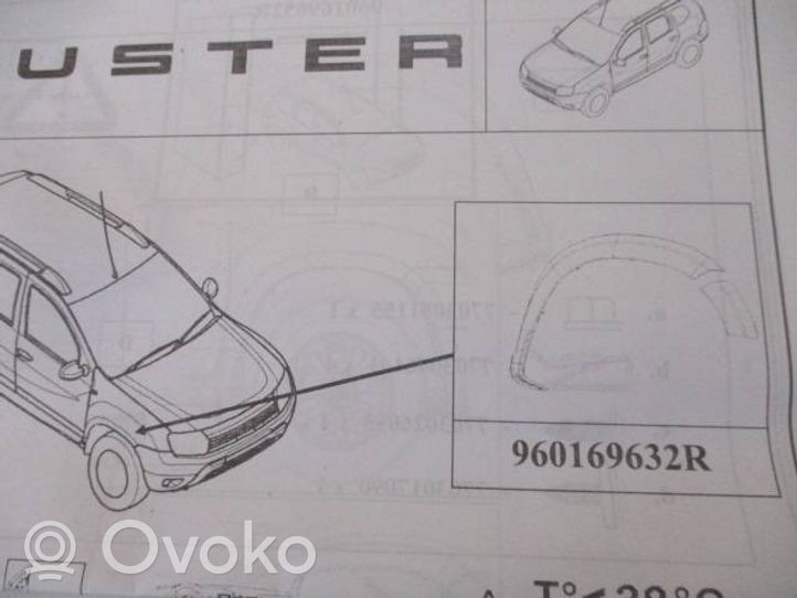 Dacia Duster Listwa / Nakładka na błotnik przedni 960169632R