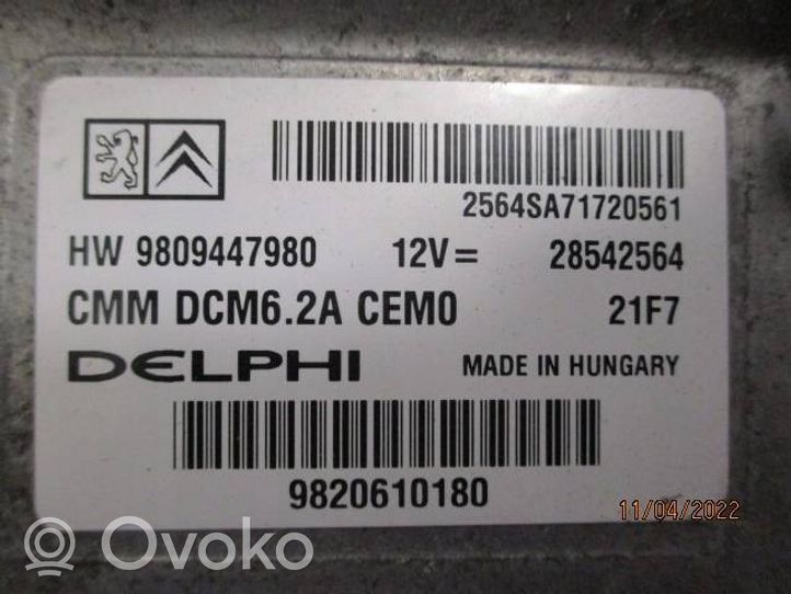 Peugeot 5008 Calculateur moteur ECU 9809447980