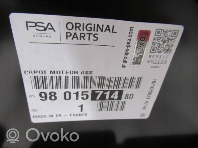 Citroen C4 II Picasso Pokrywa przednia / Maska silnika 9801571480