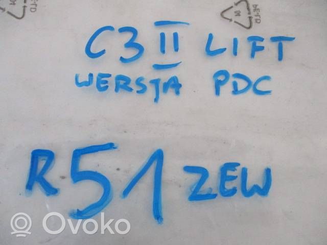 Citroen C3 Listwa dolna zderzaka tylnego 9803688677