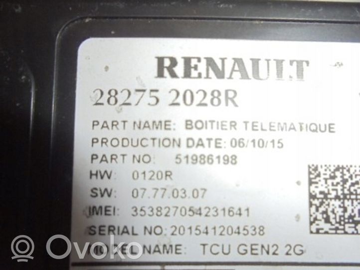 Renault Kadjar Puhelimen käyttöyksikkö/-moduuli 282752028R