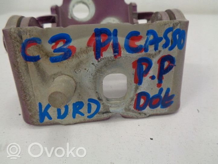 Citroen C3 Picasso Zawias dolny drzwi przednich 