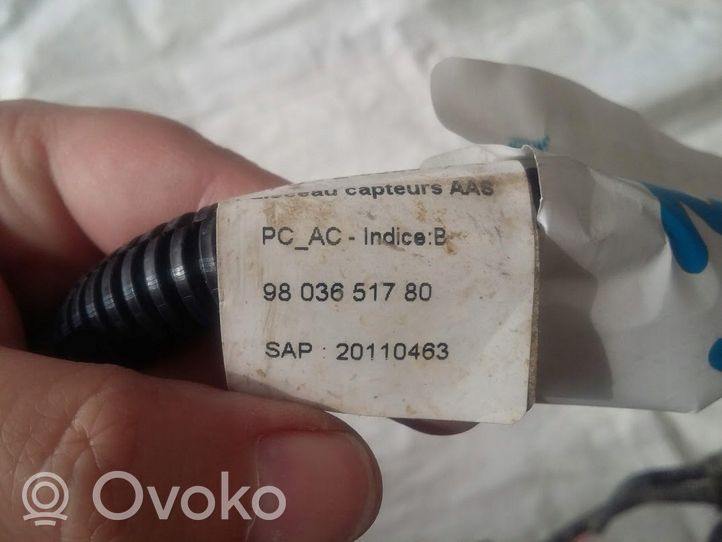 Citroen C4 Cactus Parking sensor (PDC) wiring loom 9803651780