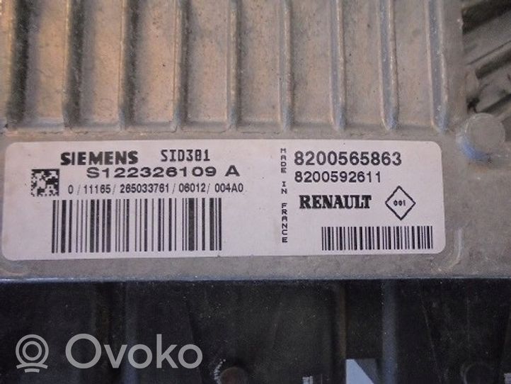 Renault Scenic II -  Grand scenic II Kit calculateur ECU et verrouillage 8200565863