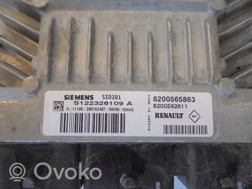 Renault Scenic II -  Grand scenic II Kit calculateur ECU et verrouillage 8200565863