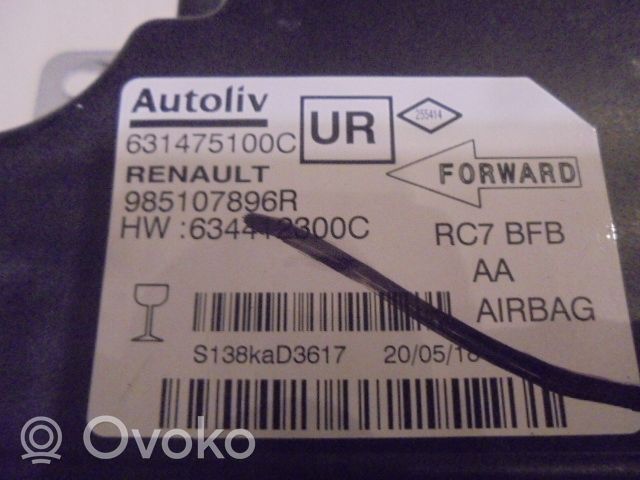 Renault Megane IV Module de contrôle airbag 985107896R