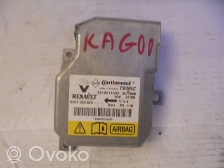 Renault Kangoo III Sterownik / Moduł Airbag 8201025625