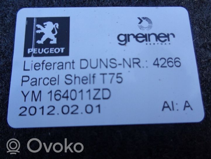 Peugeot RCZ Grilles/couvercle de haut-parleur arrière YM164011ZD