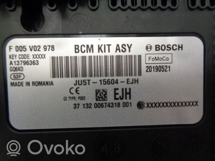 Ford Fiesta Komputer / Sterownik ECU i komplet kluczy 0261S18678H