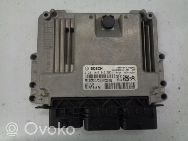 Citroen C3 Calculateur moteur ECU 0281015849