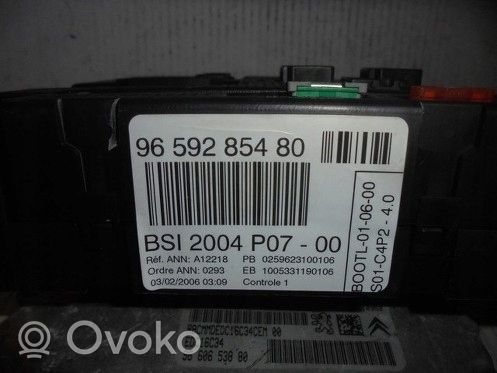 Citroen C3 Juego de cerradura y set ECU del motor 9660653880