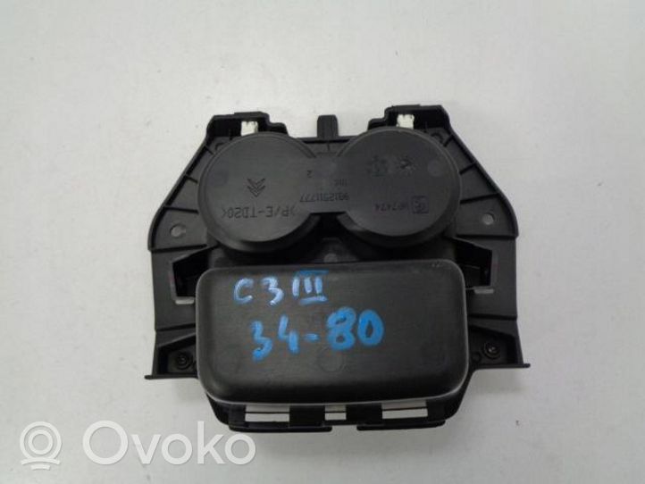 Citroen C3 Передний держатель чашки 9812511777