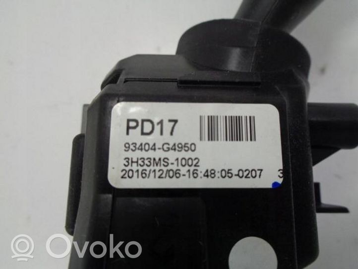 Hyundai i30 Leva/interruttore dell’indicatore di direzione e tergicristallo 93404-G4950