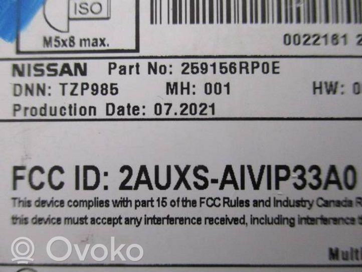 Nissan Qashqai J12 Panel / Radioodtwarzacz CD/DVD/GPS 259156RP0E