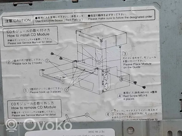 Mazda RX8 Unità principale autoradio/CD/DVD/GPS FE1766DE6X