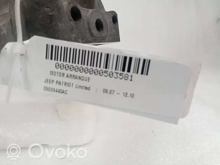 Jeep Patriot Starter motor 05033440AC