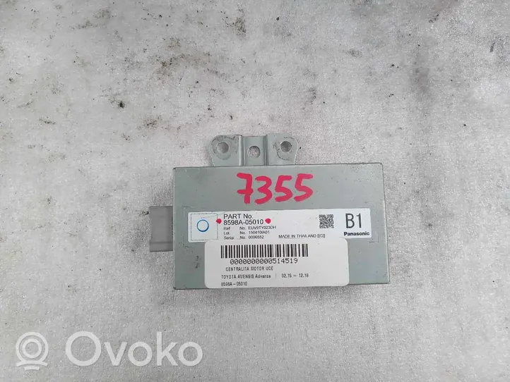 Toyota Avensis T270 Sterownik / Moduł ECU 8598A05010