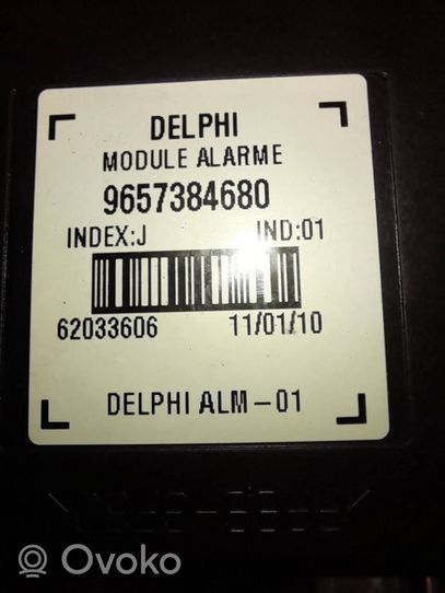 Citroen C6 Alarm control unit/module 9657384680