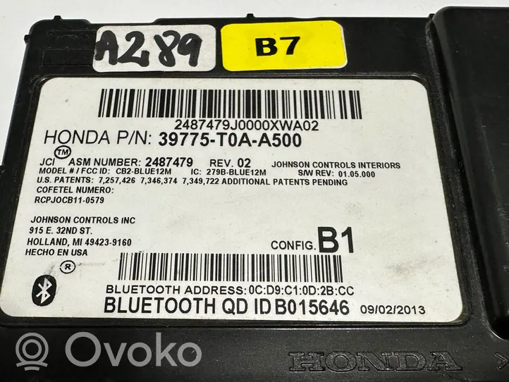 Honda CR-V Bluetoothin ohjainlaite/moduuli 39775T0AA500