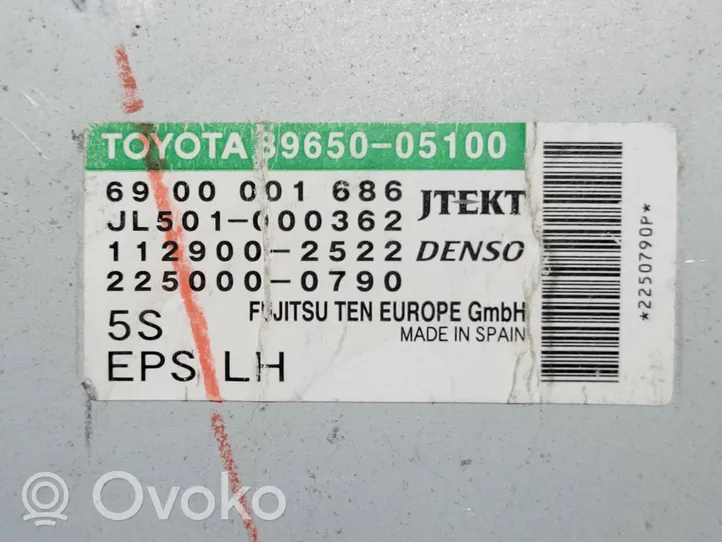 Toyota Avensis T270 Unité de commande / calculateur direction assistée 8965005100