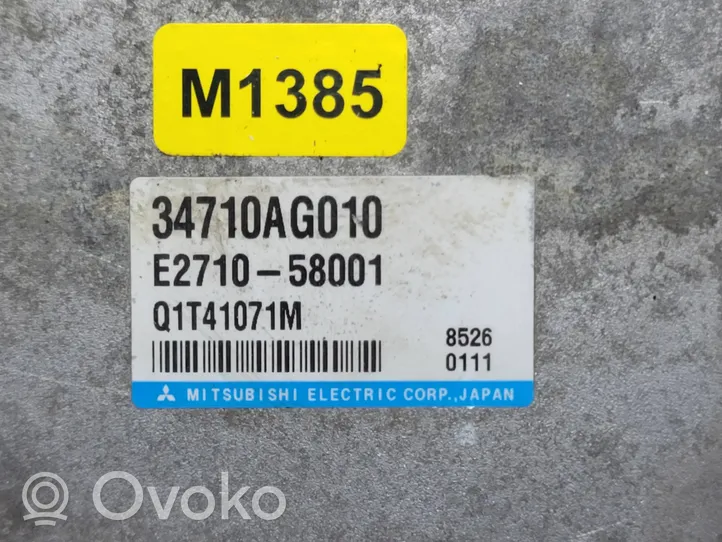 Subaru Legacy Unité de commande / calculateur direction assistée 34710AG010