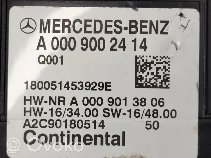 Mercedes-Benz GLC X253 C253 Sterownik / Moduł pompy wtryskowej A0009002414