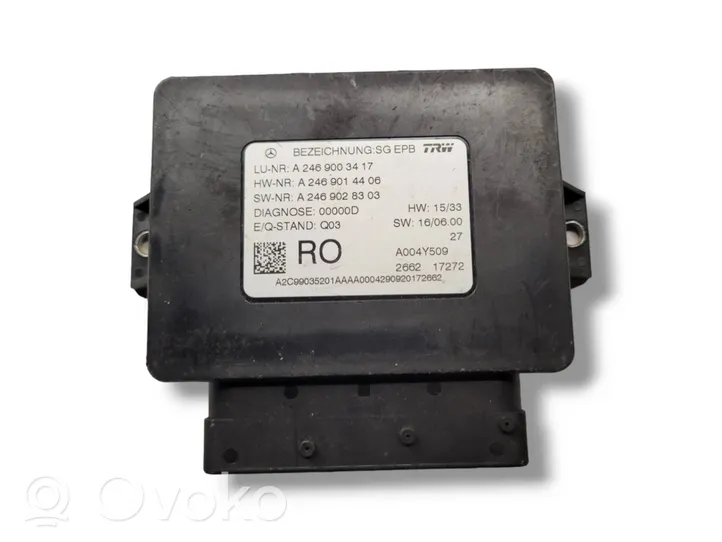 Mercedes-Benz GLE (W166 - C292) Module de frein de stationnement A2469003417