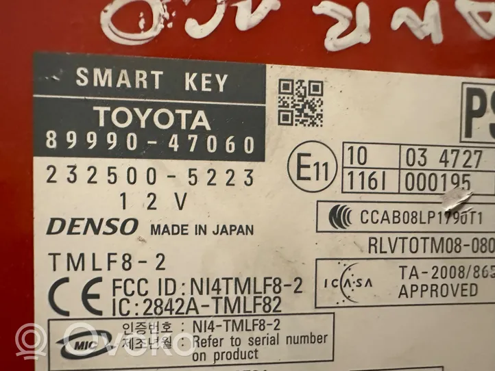 Toyota Prius (XW30) Avaimettoman käytön ohjainlaite/moduuli 8999047060