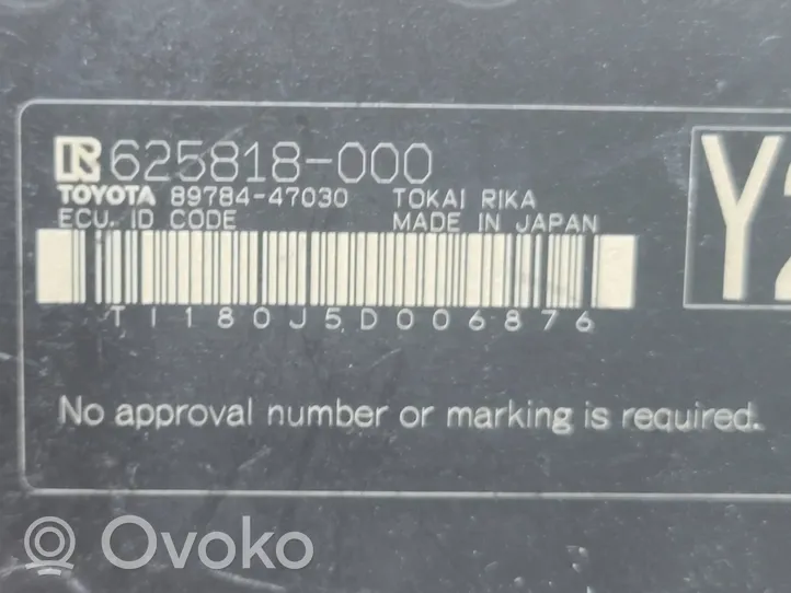 Toyota Prius (XW50) Ajonestolaitteen ohjainlaite/moduuli 8978447030