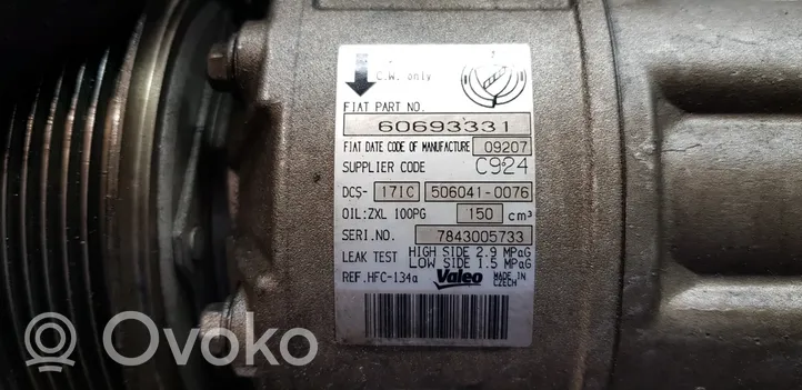 Alfa Romeo 159 Kompresor / Sprężarka klimatyzacji A/C 60693331