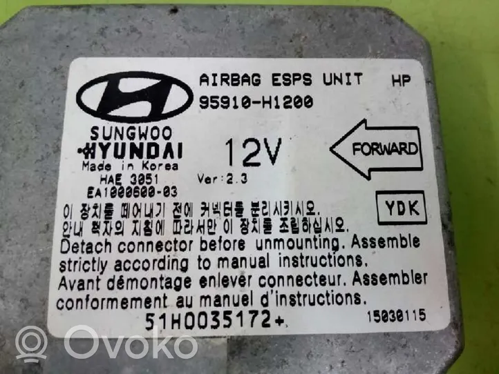 Hyundai Terracan Module de contrôle airbag 95910H1200