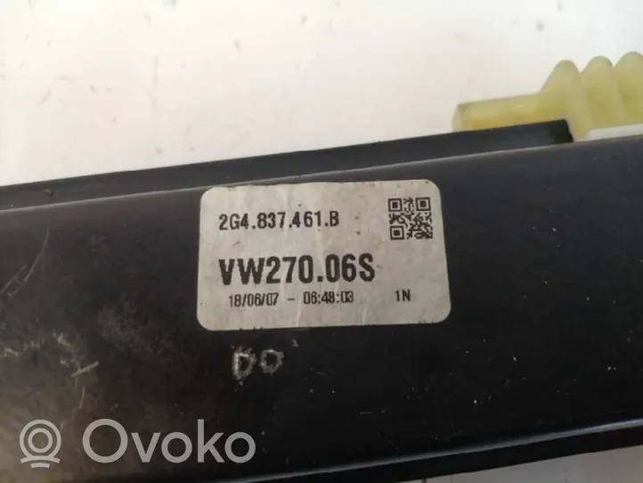 Volkswagen Polo VI AW Elektryczny podnośnik szyby drzwi przednich 2G4837461B