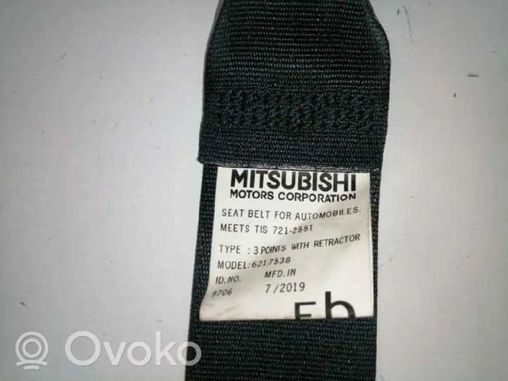 Mitsubishi Mirage VI G4 Attrage Pas bezpieczeństwa fotela tylnego 6217538