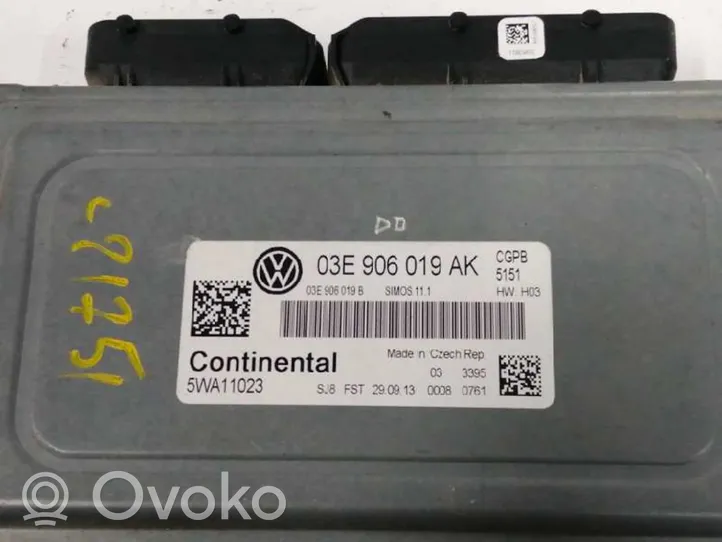 Volkswagen Polo V 6R Centralina/modulo del motore 03E906019AK