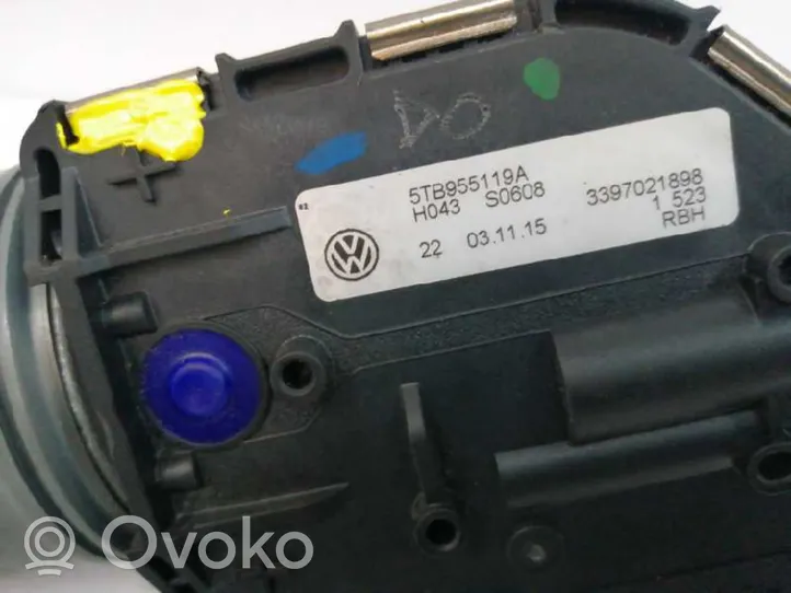 Volkswagen Touran II Mechanizm i silniczek wycieraczek szyby przedniej / czołowej 5TB955119A