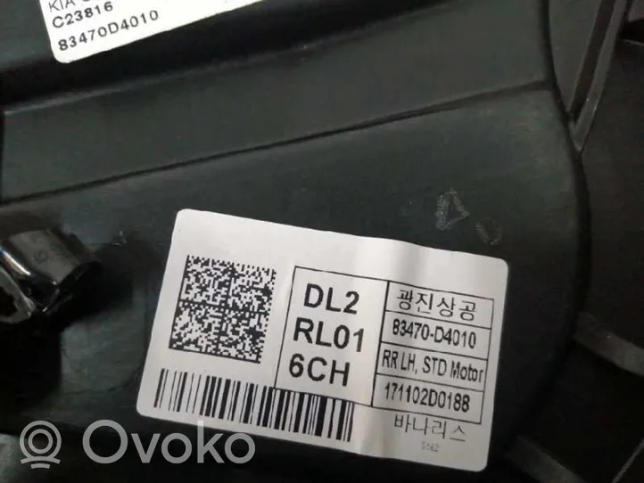 KIA Optima Elektryczny podnośnik szyby drzwi tylnych 83470D4010