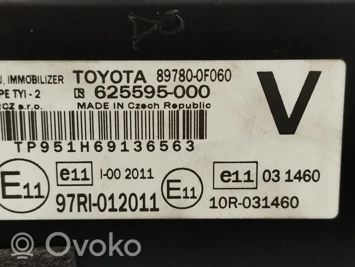 Toyota Verso Autres unités de commande / modules 897800F060